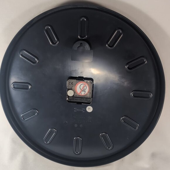 IKEA Slipsten Wall Clock Black Purple Green Pop Art Minimalist 13 3/4" Modern - Picture 5 of 13